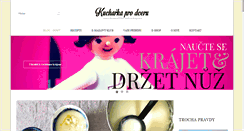 Desktop Screenshot of kucharkaprodceru.cz